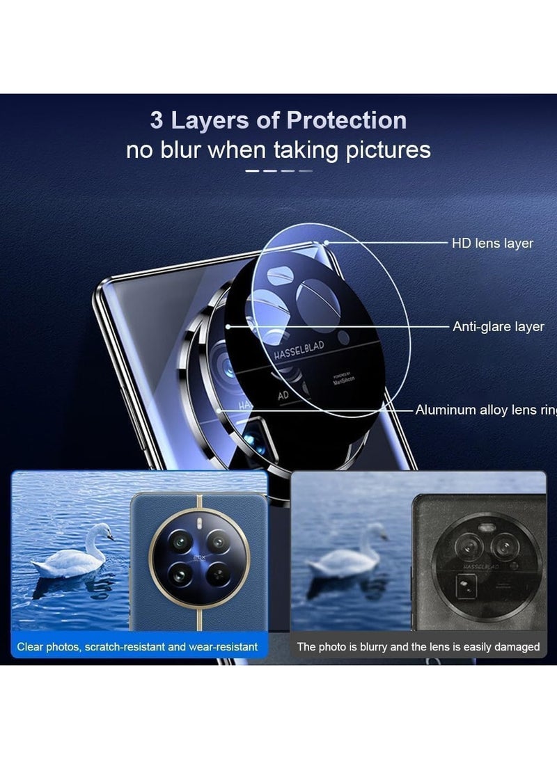 غطاء واقٍ ضد الصدمات لجهاز Realme 12 Pro/12 Pro Plus 5G، مزود بإطار معدني مغناطيسي مزدوج الجوانب، وزجاج مضغوط شفاف - Image 2