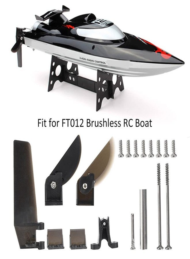 Voluxe Tail Rudder Parts for FT012, Steering Tail Rudder Parts, Steering Vane Tail Rudder Boat Parts Toy Boat Fits for FT012 Brushless RC Boat Rc Rudder - Image 2