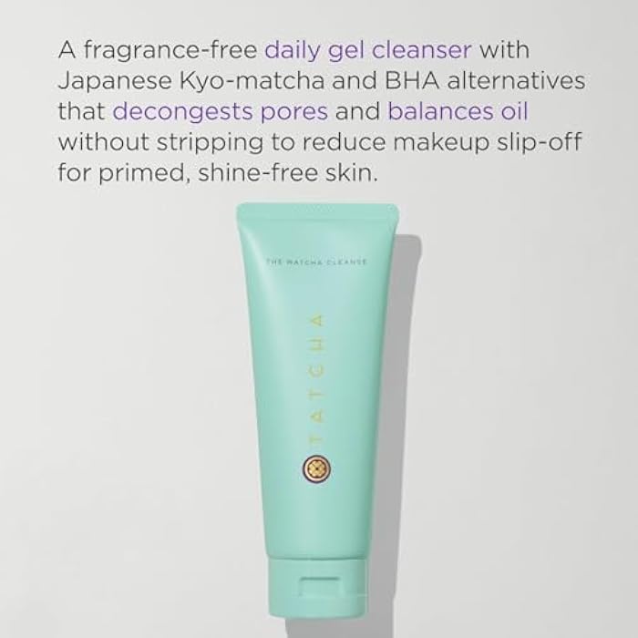 TATCHA The Matcha Cleanse, Travel-Sized | Mini Daily Clarifying Gel Cleanser - Decongests Pores and Balances Oil For Primed, Shine-Free Skin | 50 ml/ 1.7 fl. oz. - Image 2