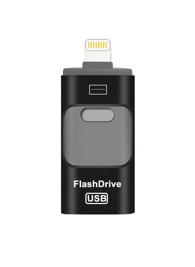 AROAQ - 512GB USB Flash Drive, Shock Proof Durable External USB Flash Drive, Safe And Stable USB Memory Stick, Convenient And Fast I-flash Drive for iphone, (512GB Black Color) - Image 1