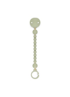 SUAVINEX Suavinex Color Essence Silicone Baby Pacifier Clip, Single Piece 100% Soft Silicone Chain, Baby Accessories, Baby Essentials, Designed in Spain (Jungle Green)  - Image 1