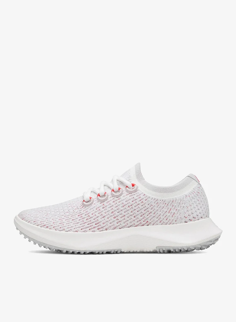 Allbirds Men's Tree Dasher 2 - Blizzard/Bold Red (Blizzard Sole)
