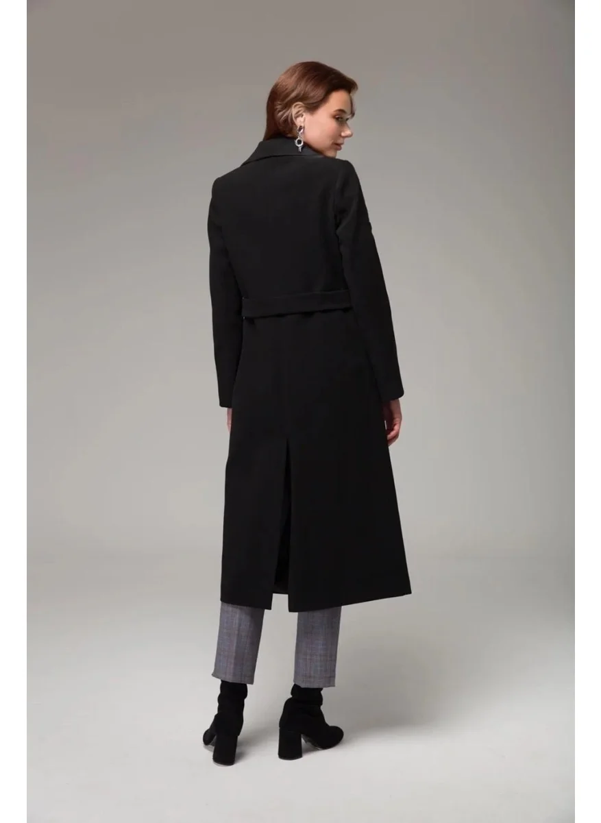 Barbora Cashmere Cashmere Belted Stylish Coat