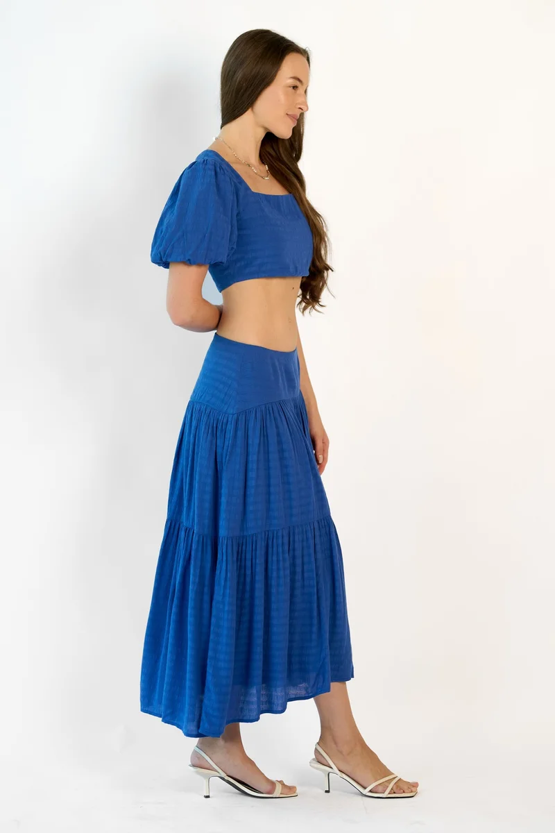 فيرجيو بلوزة فيرجيو بأكمام منفوشة من الفيسكوز دوبي