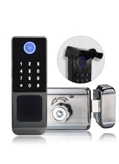 ALINK Smart Door Lock, Fingerprint Smart Lock,Outdoor WIFI Electronic Lock, Remote Control With TTLock APP, IP65 Waterproof With 4 Cards  - Image 1