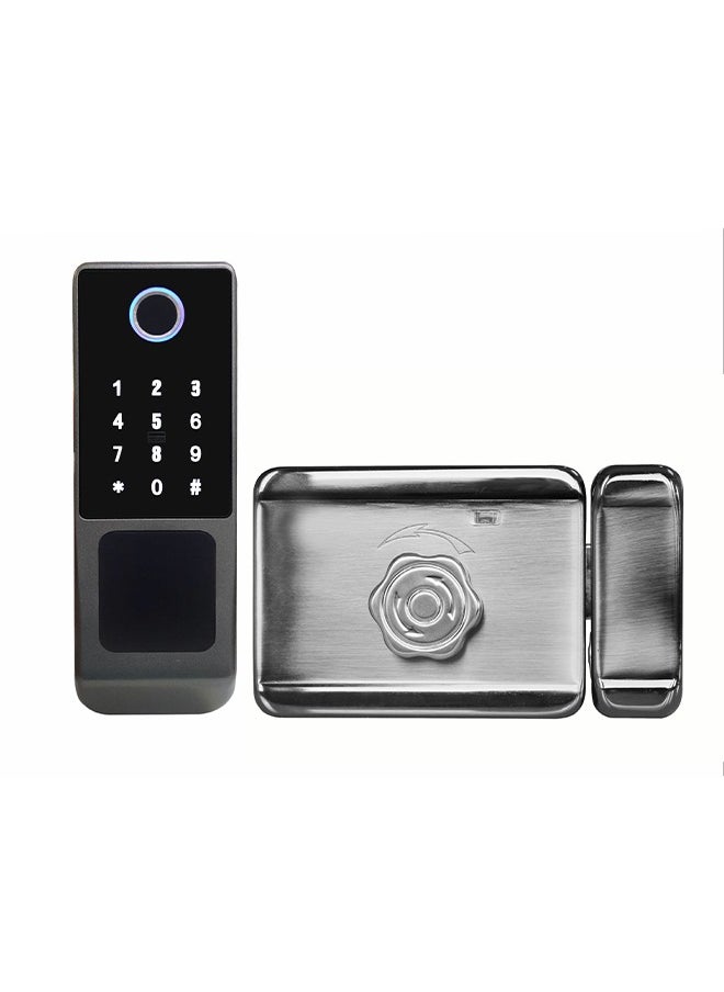 ALINK Smart Door Lock, Fingerprint Smart Lock,Outdoor WIFI Electronic Lock, Remote Control With TTLock APP, IP65 Waterproof With 4 Cards 