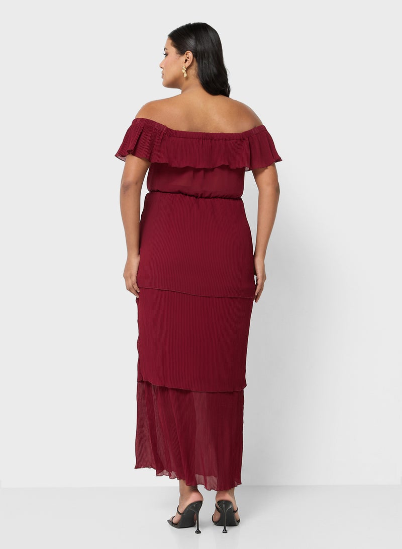 Ella Plus Ruffled Off-Shoulder Dress  - Image 2