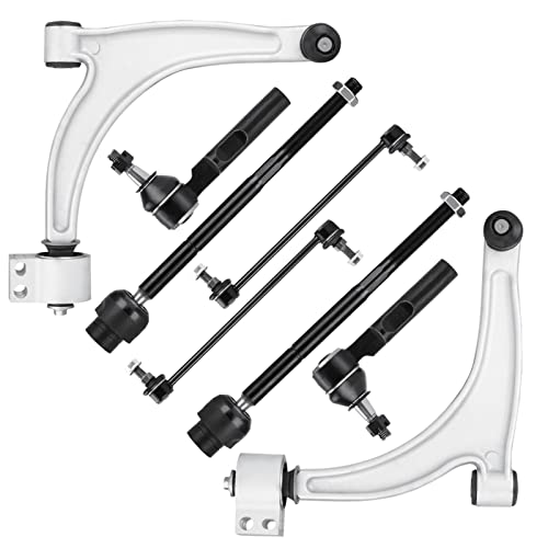 Autsurles Front Lower Control Arm with Ball Joint Assembly for Chevy Malibu 2005-2012, for Pontiac G6 05-10, for Saturn Aura 07-09, Sway Bars Link Inner Outer Tie Rods Ends Suspension Kit K620180 K620179 8PCS - Image 1
