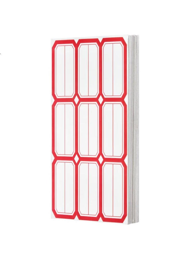 Dsb (Disney) 540 Pieces 66*38Mm Self-Adhesive Stickers Labels 9 Pieces/Sheet 60 Sheets/Pack Easy Peel Name Tags Price Tags 4631 Red - Image 2