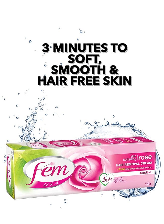 fem Hair Removal Cream With Rose 2 x 120g - Image 3