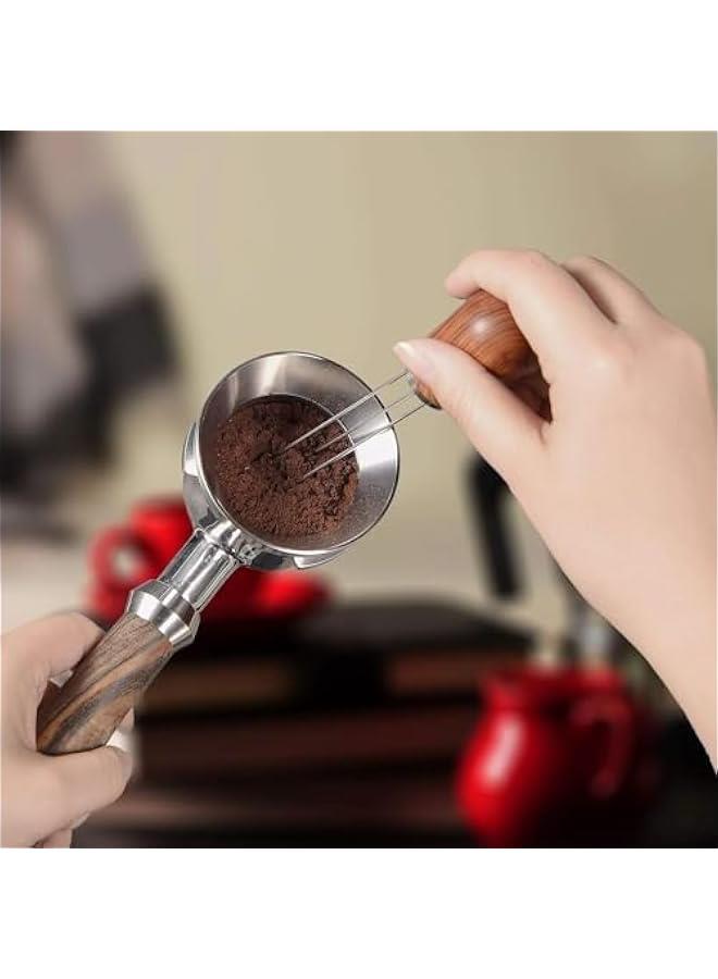 HOOKOR Espresso Coffee Stirrer,  Wood Handle Needle Type Coffee Distribution Tool-Professional Espresso Barista Coffee Tamper Distributor (Huanghuali Rosewood) - Image 3