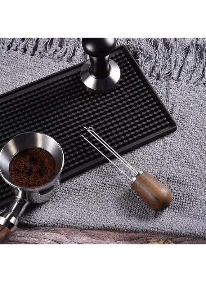 HOOKOR Espresso Coffee Stirrer,  Wood Handle Needle Type Coffee Distribution Tool-Professional Espresso Barista Coffee Tamper Distributor (Huanghuali Rosewood) - Image 4