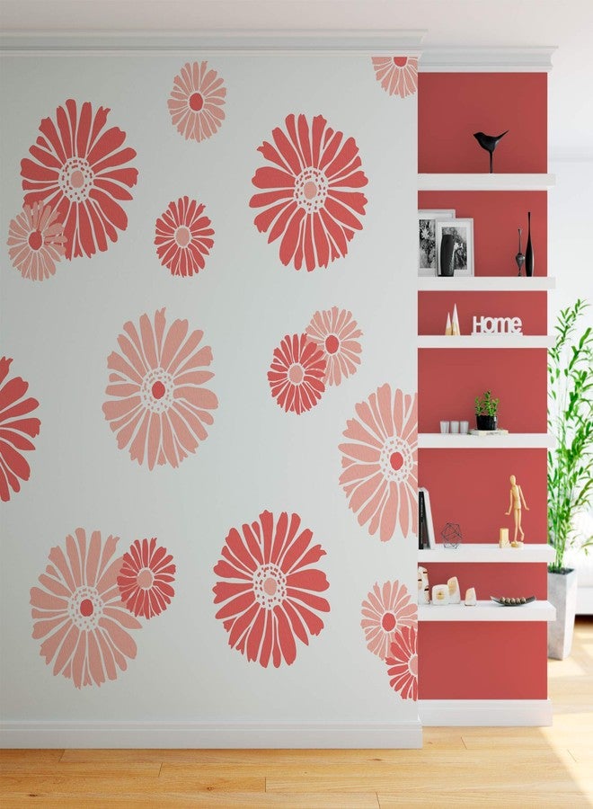Stencil Revolution Daisy Floral Pattern Wall Stencil - Daisy Designs, Pattern Wall Stencils - Image 2
