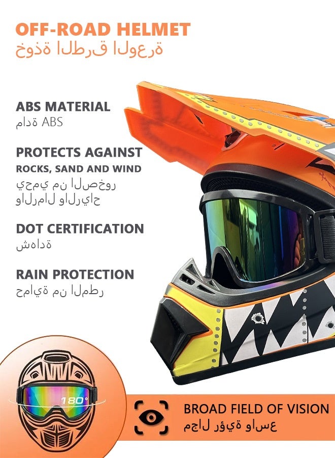 Generic full face helmet off road helmet ABS lightweight  - Image 3
