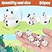 GGSTDDUP 50 Pcs Cow Ducks Toy Figures Mini Cow Resin Ducks Bulk Tiny Cows Figurine Dress up Duck Toy for Party Favors Cow - Image 4