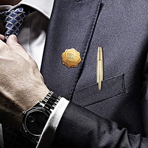Unibene 6 Pack Slim Gold Ballpoint Pens Black Ink 1 mm - Black Ink, Nice Gift for Business Office Students Teachers Wedding Guest - Image 2