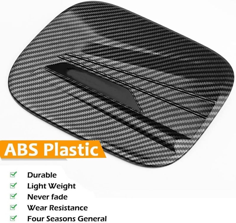 LEXLEY Carbon Fiber Style Gas Cap Trim Cover for Toyota Highlander 2020-2024 - Image 3