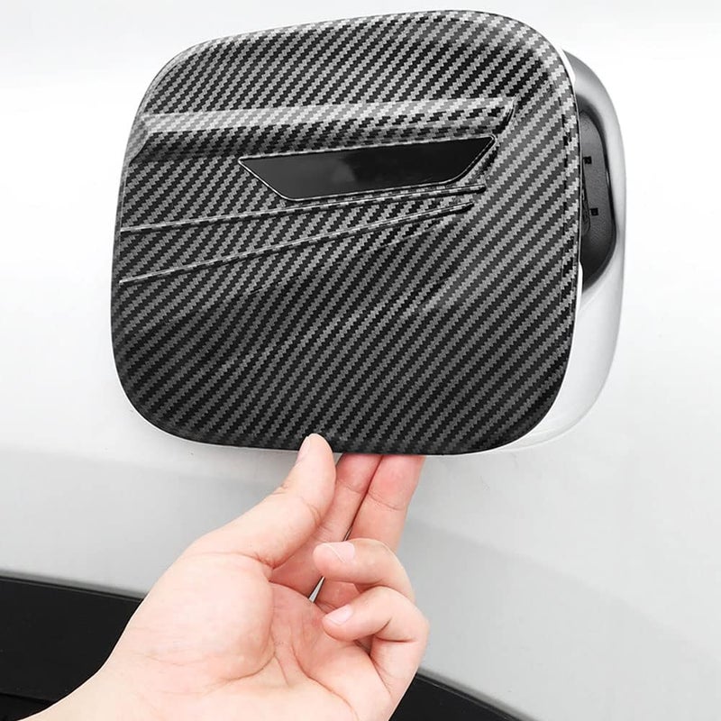 LEXLEY Carbon Fiber Style Gas Cap Trim Cover for Toyota Highlander 2020-2024 - Image 5