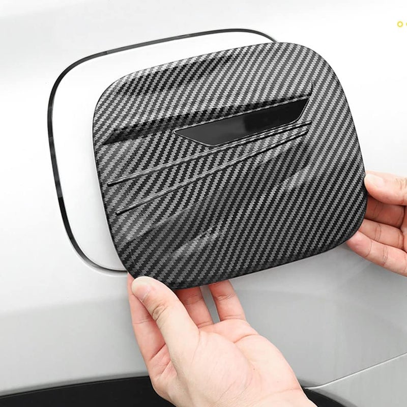 LEXLEY Carbon Fiber Style Gas Cap Trim Cover for Toyota Highlander 2020-2024 - Image 4