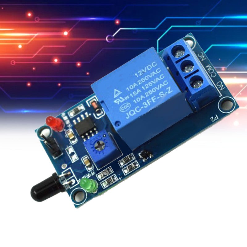 Flame Sensor: 50x26mm Compact Size - 60-Degree Detection Angle 80cm Test Distance, Adjustable Sensitivity, 760 To 1100nm Wavelength Range Fire Detection for Home, Office Industrial Environments - Image 2