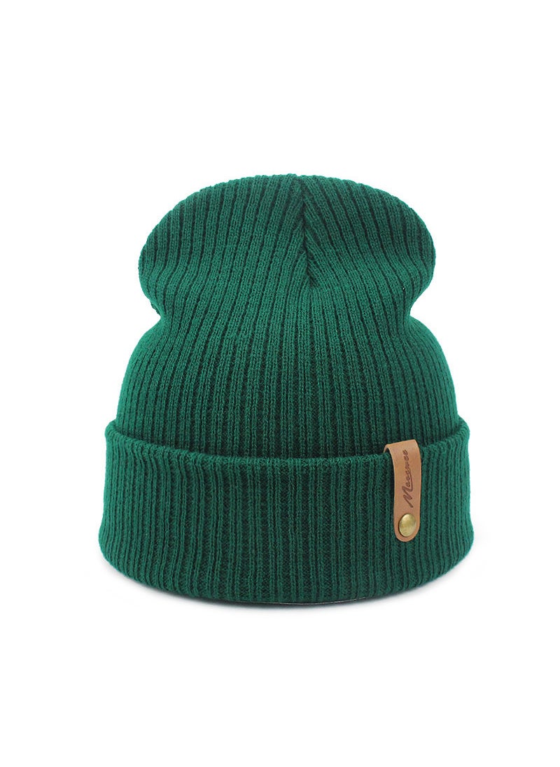 Generic Stylish Knitted Beanie Hat for Adults Wine Red  - Image 4