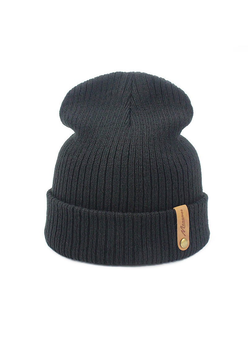 Generic Stylish Knitted Beanie Hat for Adults Wine Red  - Image 2