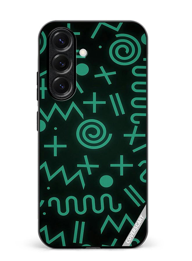 Protective Case Cover For Samsung Galaxy S25 Plus Geometry Shapes Abstract Design Multicolour