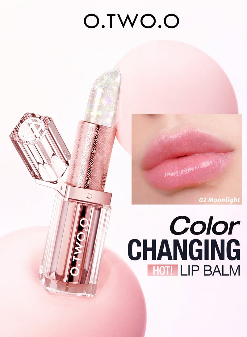 O.TWO.O Summer Color Changing Lip Balm – Glossy Lip Oil-Like Finish, Sheer Juicy Tint, Hydrating Lip Care & Temperature Reactive Color - Image 1