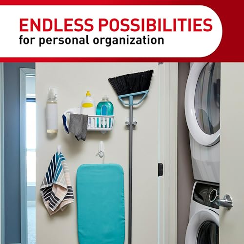 Command Broom and Mop Grippers Wall Hook, Damage Free Hanging Wall Mount Broom and Mop Holder, No Tools Household Cleaning Organizer for Living Spaces, 6 Hangers and 16 Command Strips - Image 3