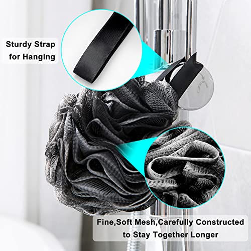 Scartink Loofah Bath Shower Sponge Body Scrubber,Extra Large 75g XL Exfoliate Mesh Pouf Shower Bouquet,3 Pack Body Wash for Women and Men - Image 4