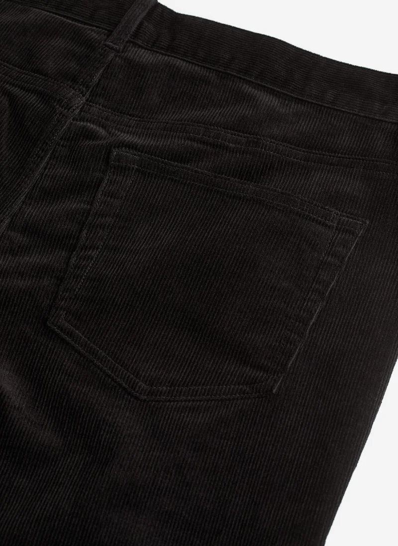 H&M Slim Fit Corduroy Trousers