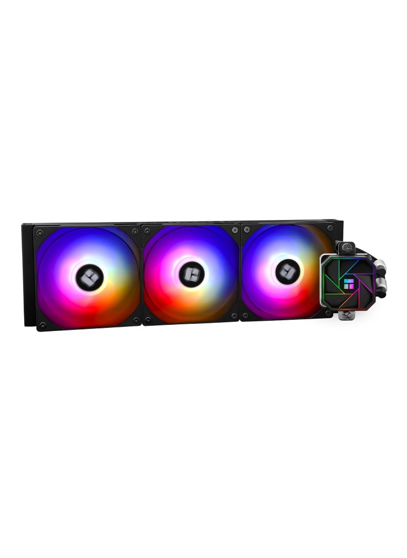 ثيرمالرايت ثيرمال رايت مبرد مياه اكوا ايليت 360 V3 Aio، مبرد سائل 360 درجة، مروحة تبريد ARGB PWM لانتل LGA1150/1151/1155/1156/1200/2011/1700، AMD: AM4/AM5، مبرد كمبيوتر ايه اي  - Image 1