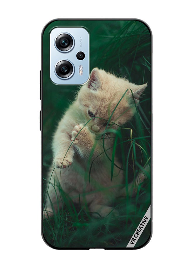 VR CREATIVE Protective Case Cover For Xiaomi Poco X4 GT Playing Kitten Design Multicolour - Image 1