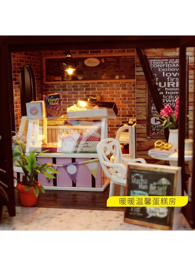 Bluejw Diy Cabin Handmade Assembled Creative Toys Birthday Gift Modern Style Art House Time Travel Cafe - Image 4