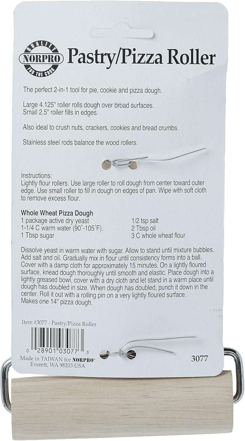 Norpro Wood Pastry/Pizza Roller 4in/10cm - Image 5