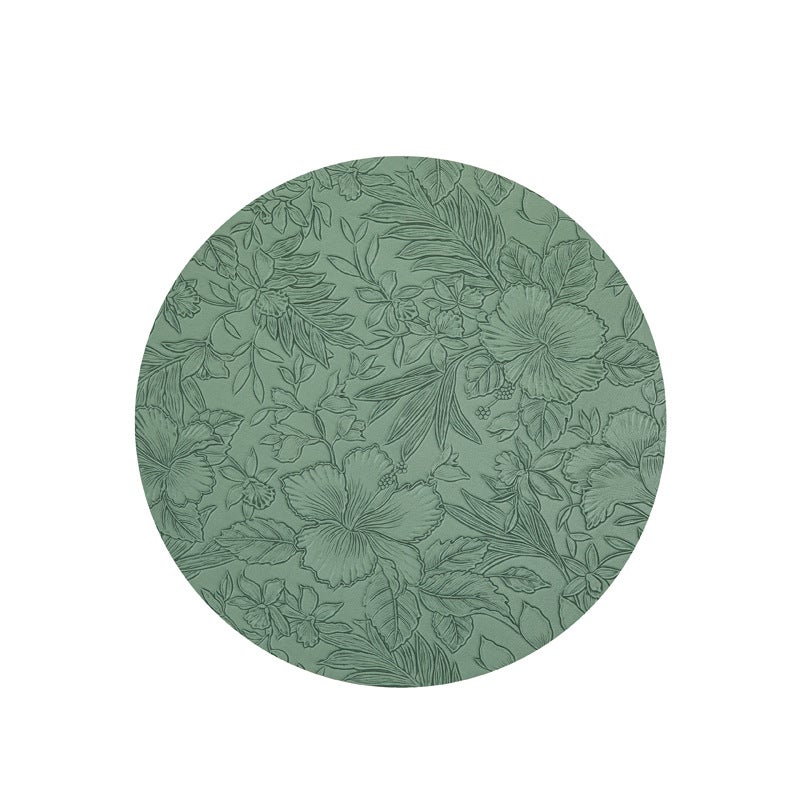 European Style Embossed Leather Placemats, Waterproof Oil-Proof Wash-Free, Hotel Restaurant Western Tableware Mats, Multiple Colors Available - Image 1