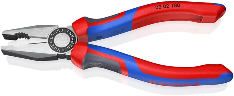 KNIPEX 03 02 180 Combination Pliers with Comfort Grip Handles - Image 2