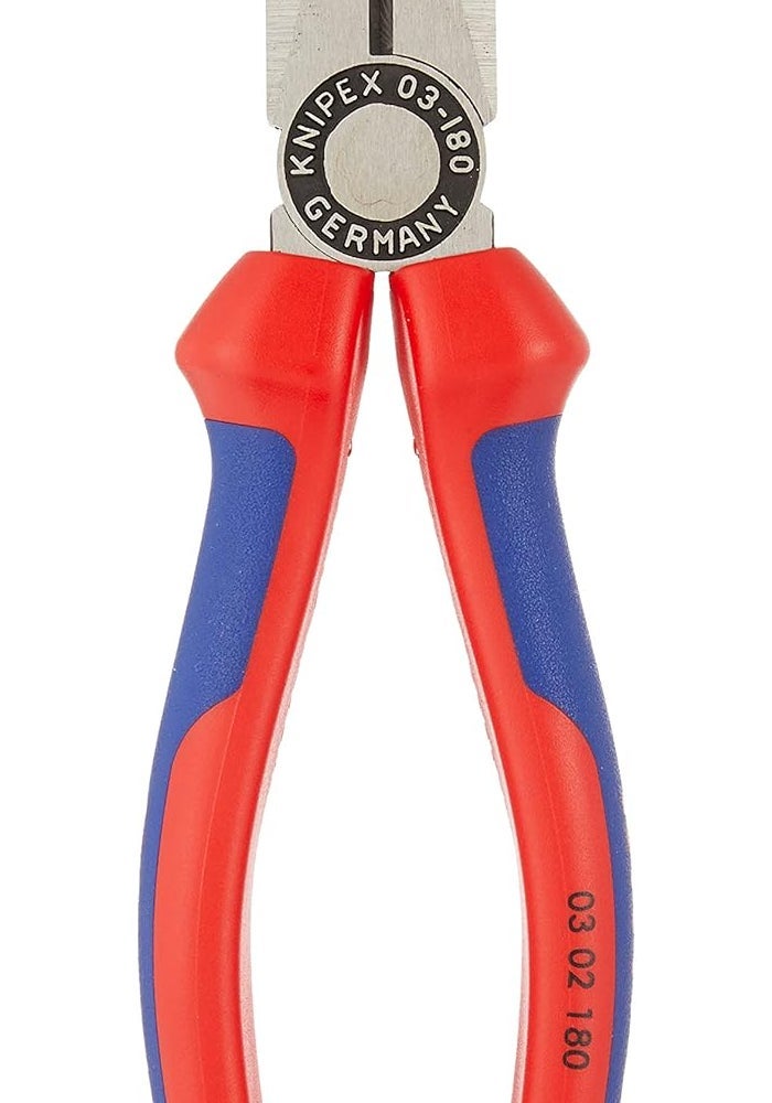 KNIPEX 03 02 180 Combination Pliers with Comfort Grip Handles - Image 1
