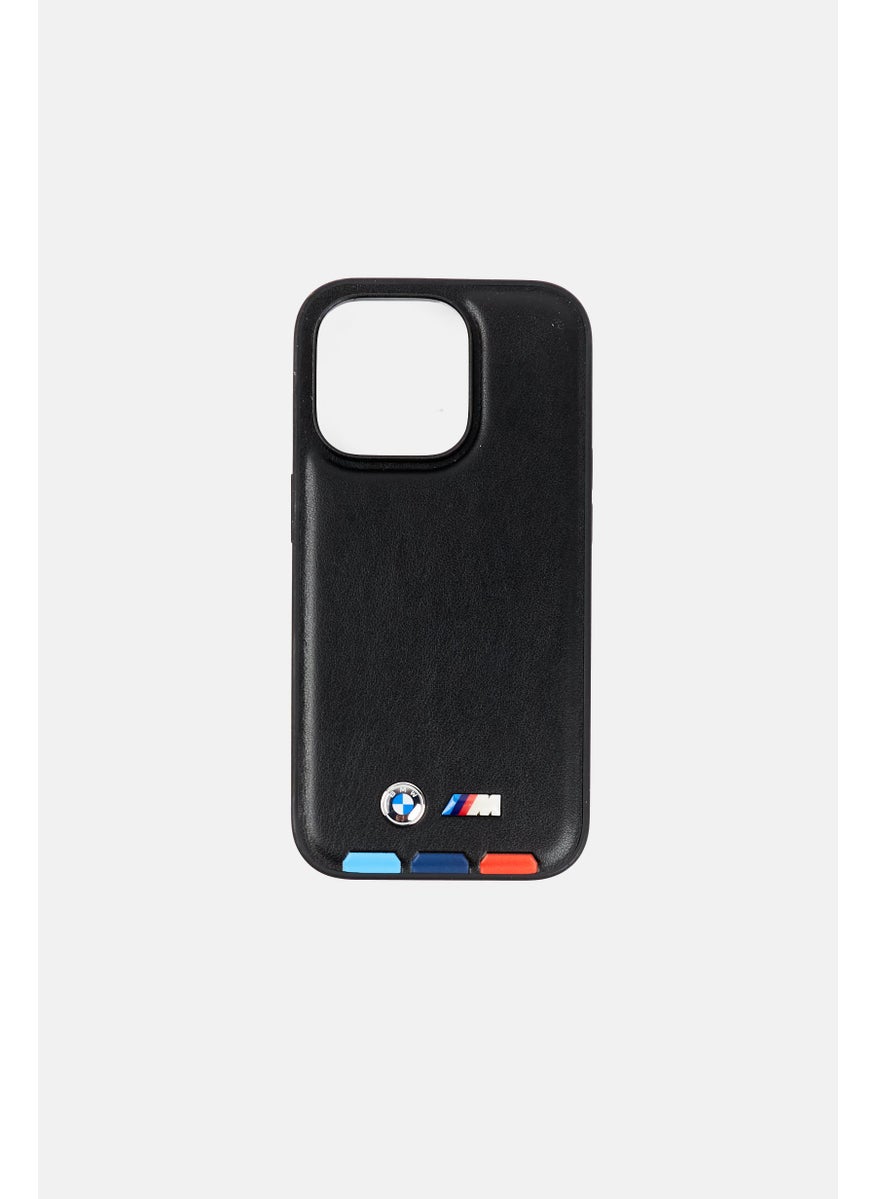 BMW iPhone  14 Pro Brand Logo Silicone Phone Case, Black  - Image 1