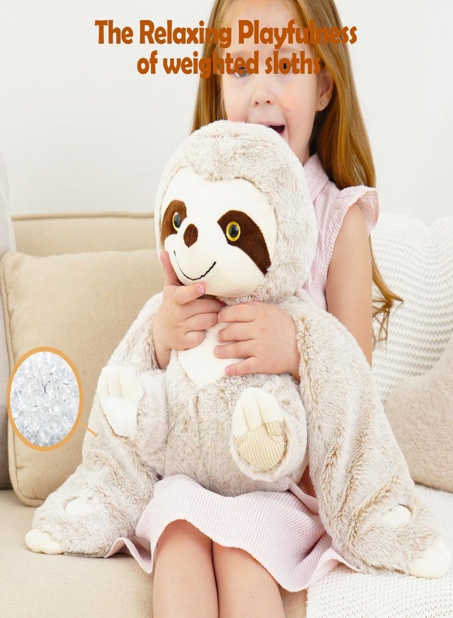 Micling Weighted Stuffed Animal - Gray Sloth 4.5 lbs, Ideal for Sensory Needs, Austism & Anxiety | Comfort & Relaxation for Both Kids and Adults - Image 5