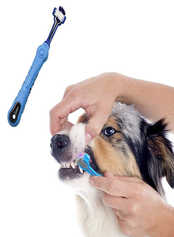 Orgrimmar 2 PCS 3-Sided Pet Toothbrush Dog Toothbrush Removing Bad Breath Tartar Cleaning Mouth Pet Dental Care Cat Cleaning Mouth - Image 4