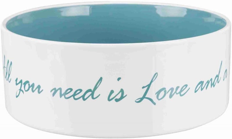 Trixie Pet's Home Ceramic Dog Bowl - Light Blue 16cm - Image 2