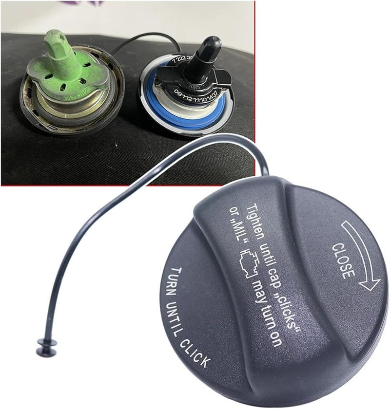 Fuel Tank Filler Cap Black Compatible with BMW MINI R50 R53 R56 Fixes Engine Light Gas Evap Leak - Image 2