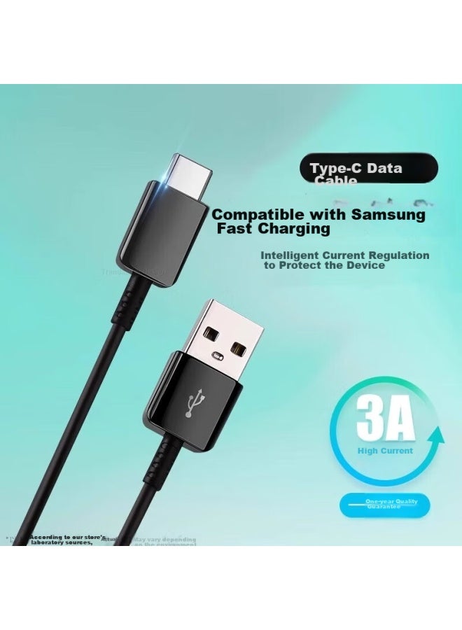 trendsetter Fast Charging Original Cable For Samsung Data Cables, Compatible With S8/s9/s10/note 8910/a51/a71/a8s/a52/a9/a11 Phones, Type-c Charging Cable - Image 1