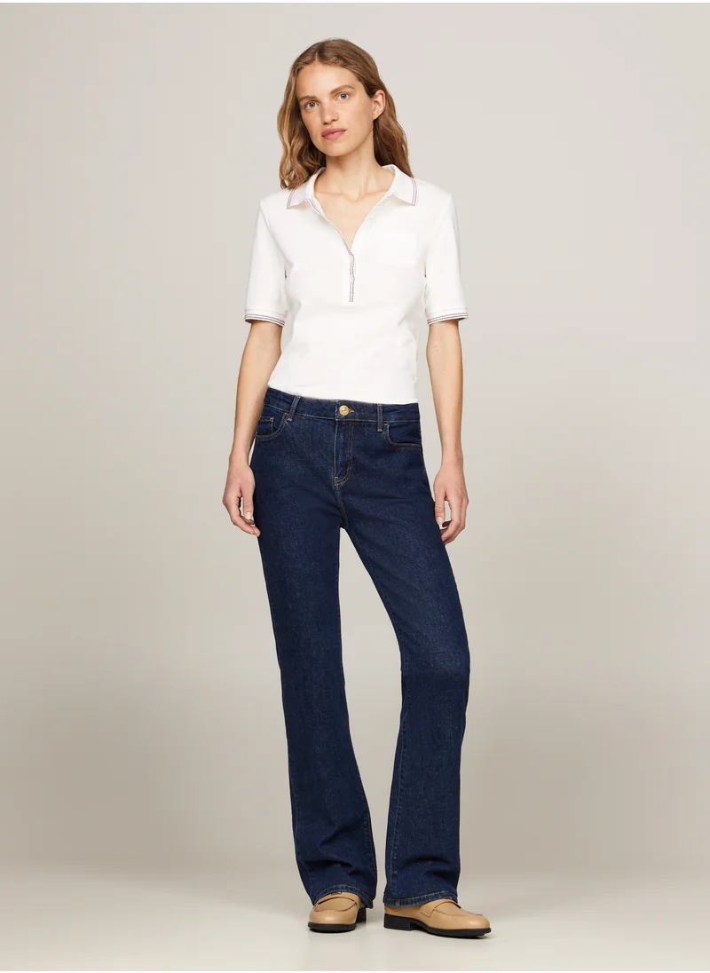TOMMY HILFIGER SLIM RWB TIPPING POLO 1/2SLV