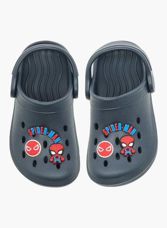 مارفل Boys Spider-Man Applique Clogs with Backstrap