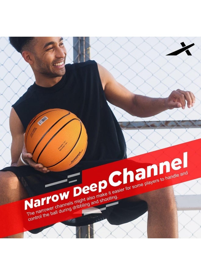 Vector X GRIPX 14 Panel Cellular Basketball – Size 5, Indoor/Outdoor Training & Match Ball, Orange, Durable & High Bounce - Image 4