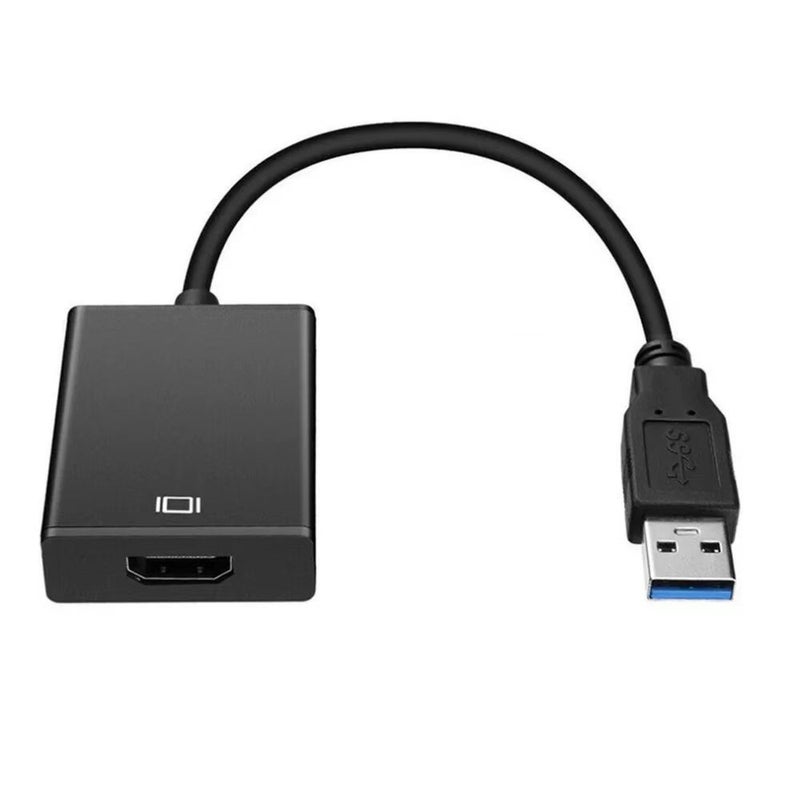محول USB إلى HDMI+VGA 2 في 1 مع منفذين للإخراج المتزامن للابتوب - Image 1