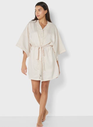 Tie Detail Robe