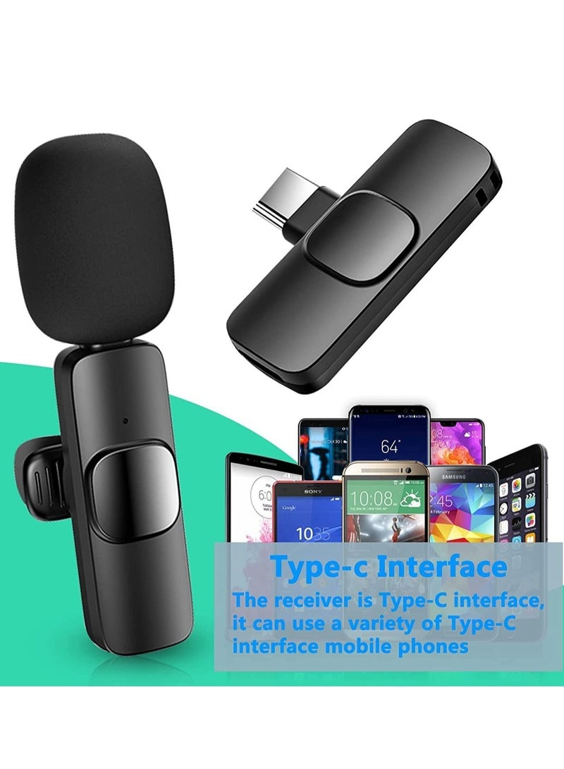 ELTRAZONE Mini Lavalier Microphone Clip-on Omnidirectional Mic Transmitter Receiver D11087-1—JA Black - Image 1